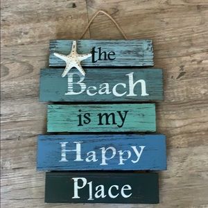 Beach home sign